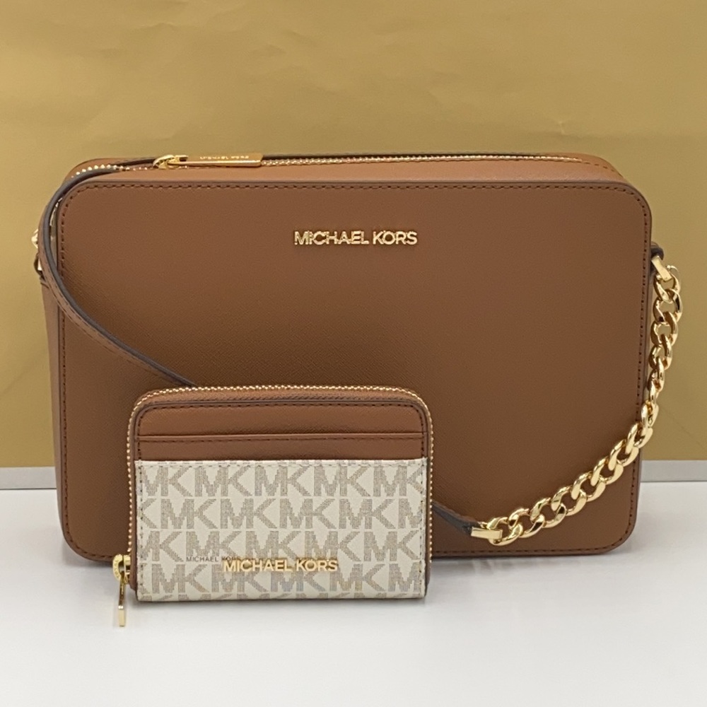 MICHAEL KORS LG EW CROSSBODY & MD ZA CARD CASE SET NWT - Picture 2 of 15